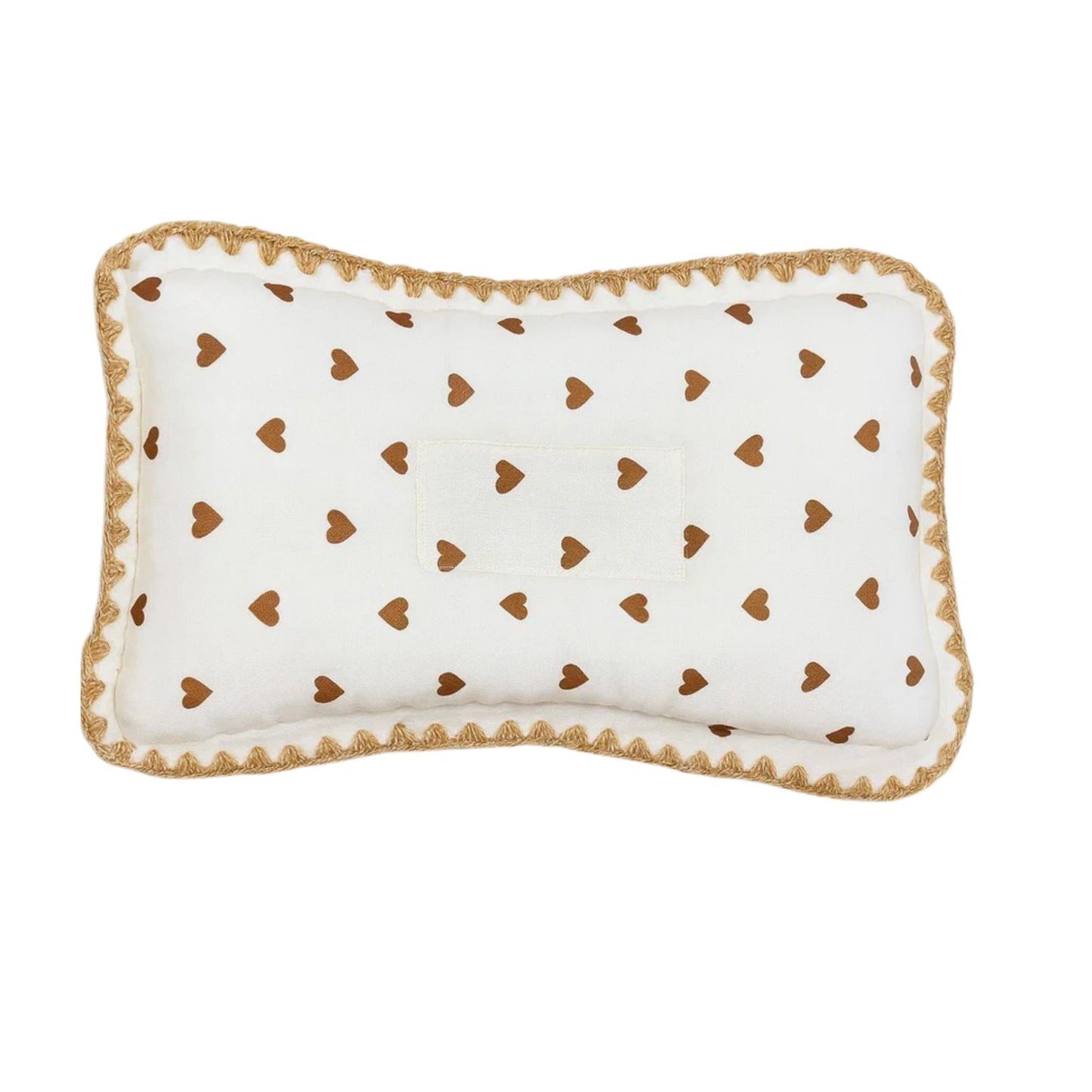 Rectangular Baby Pillow - Golden Heart