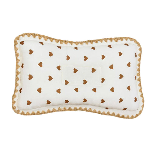 Rectangular Baby Pillow - Golden Heart