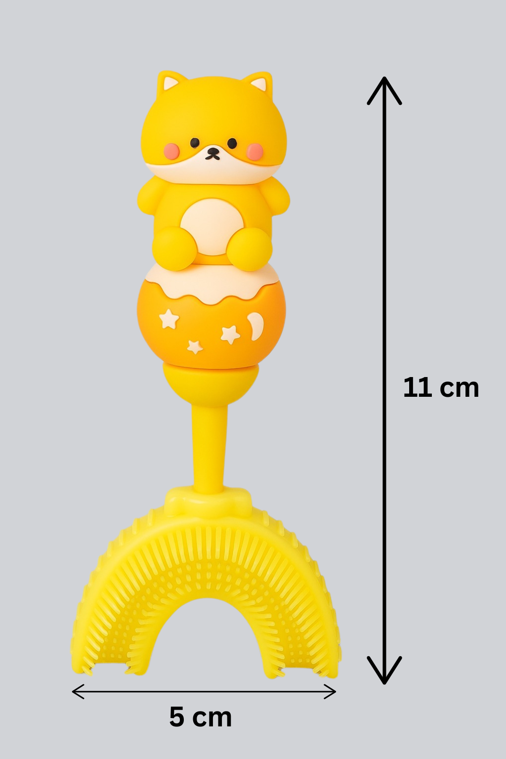 U-Shaped Toothbrush - Sunshine Teddy