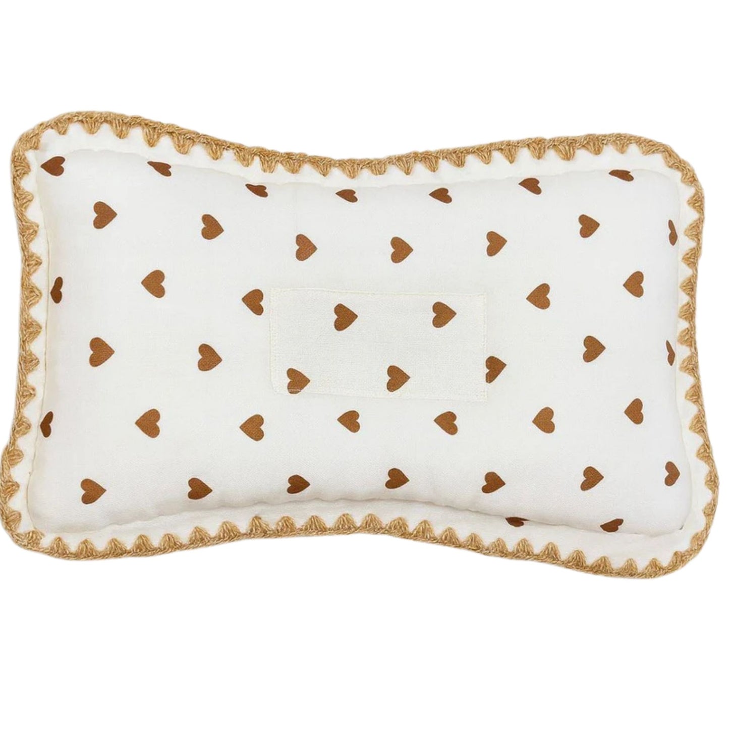 Rectangular Baby Pillow - Golden Heart