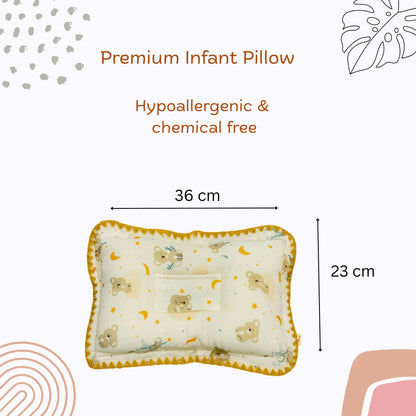 Rectangular Baby Pillow - Twinkle Bear