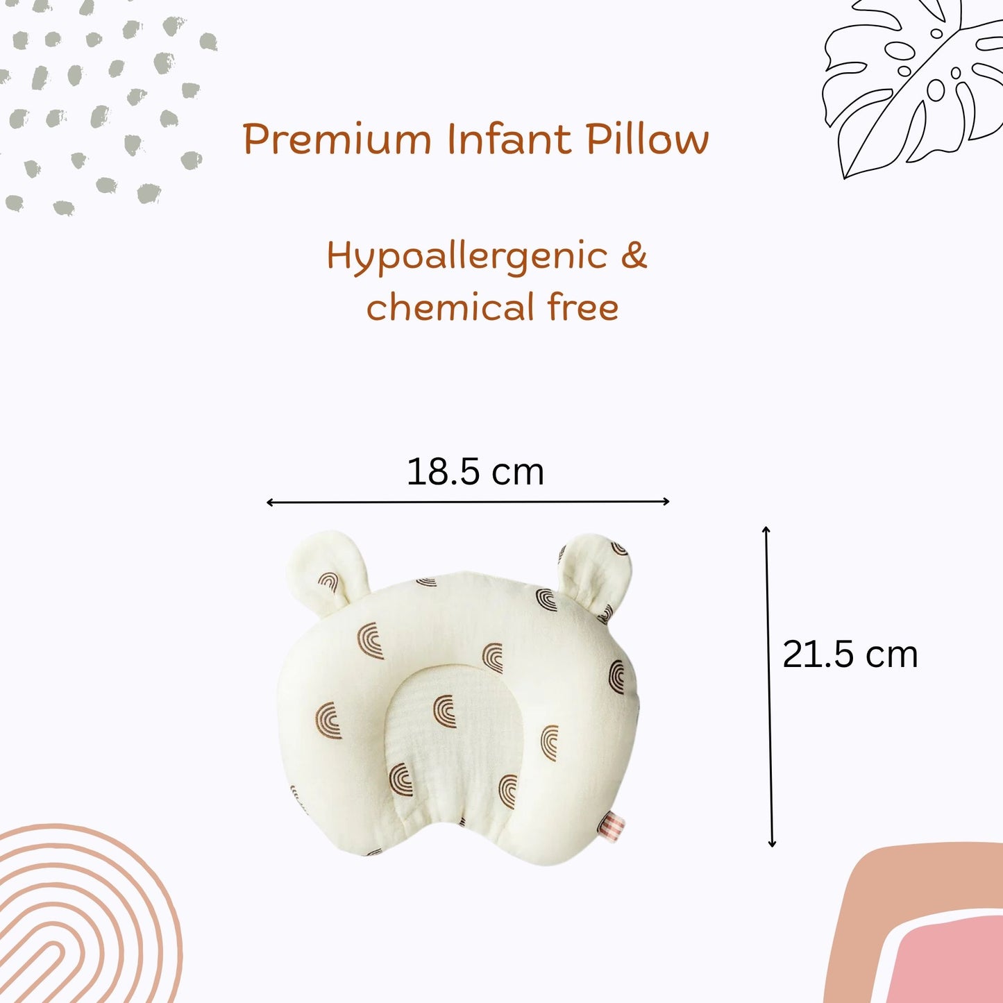 u shape Pillow Rainbow Brown