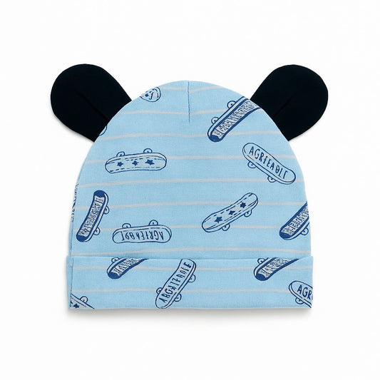 Beanie With Teddy Ears - Tiny Skater