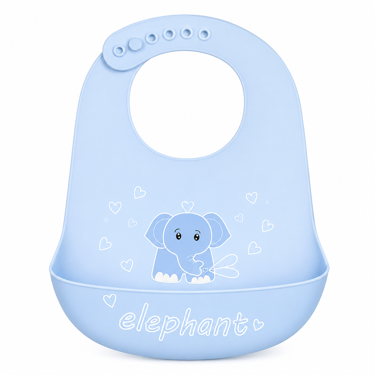 Silicone Feeding Bib - Elephant Buddy