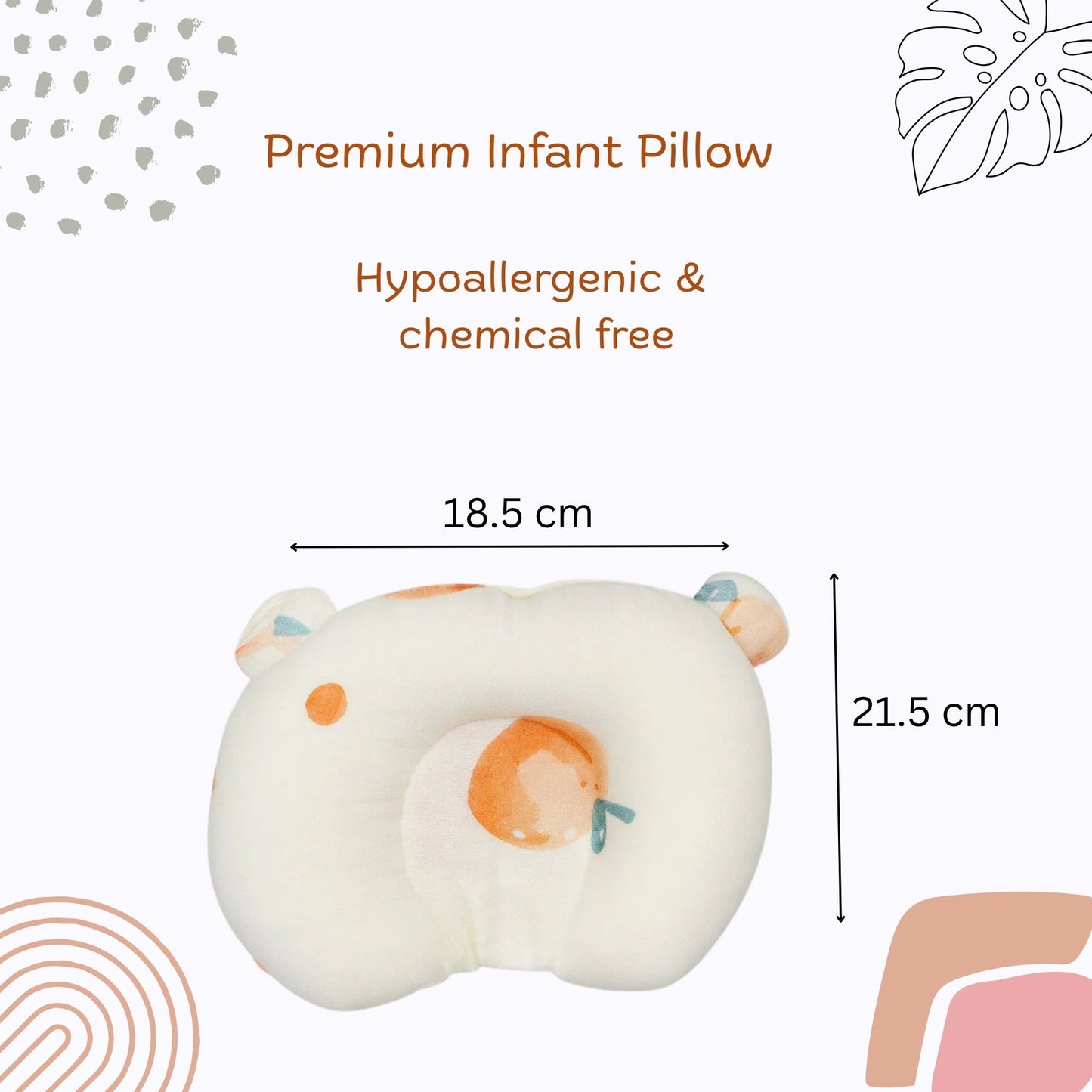 U Shape Baby pillow- Peach
