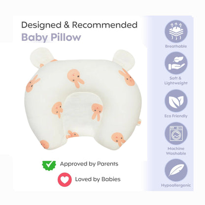 U shape Pillow - Pink Bunny