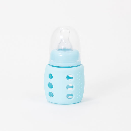 Glass Feeding Bottle 60ml - Blueberry