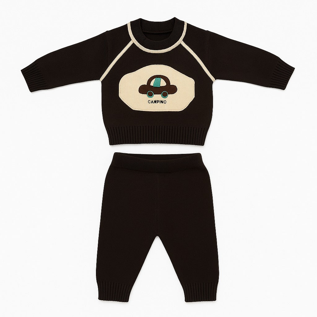 Knitted Sweater & Jogger Pant Co-ord Set - Camping Drive