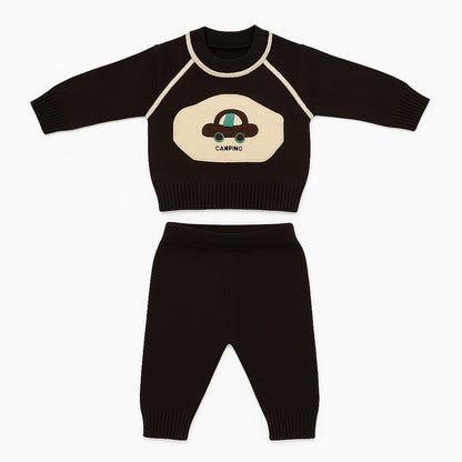 Knitted Sweater & Jogger Pant Co-ord Set - Camping Drive