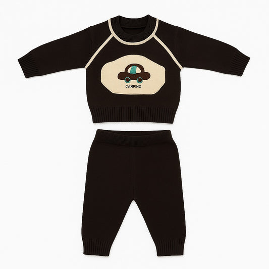 Knitted Sweater & Jogger Pant Co-ord Set - Camping Drive