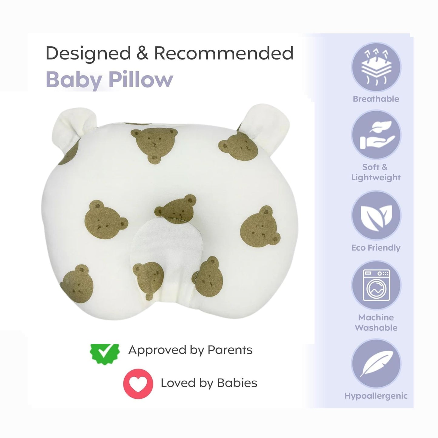 U Shape Pillow - Baby Bear