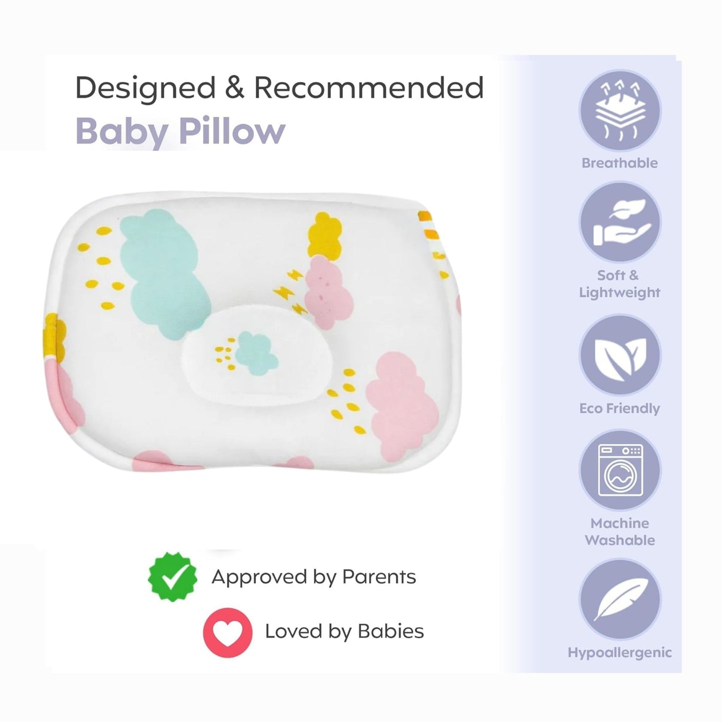 Infant Pillow - Clouds