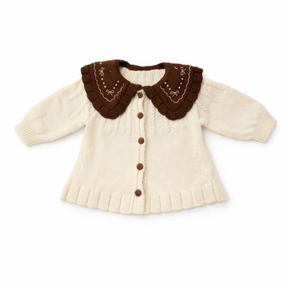 Knitted Ruffle Top & Pant Co-ord Set - Cocoa Cuddles