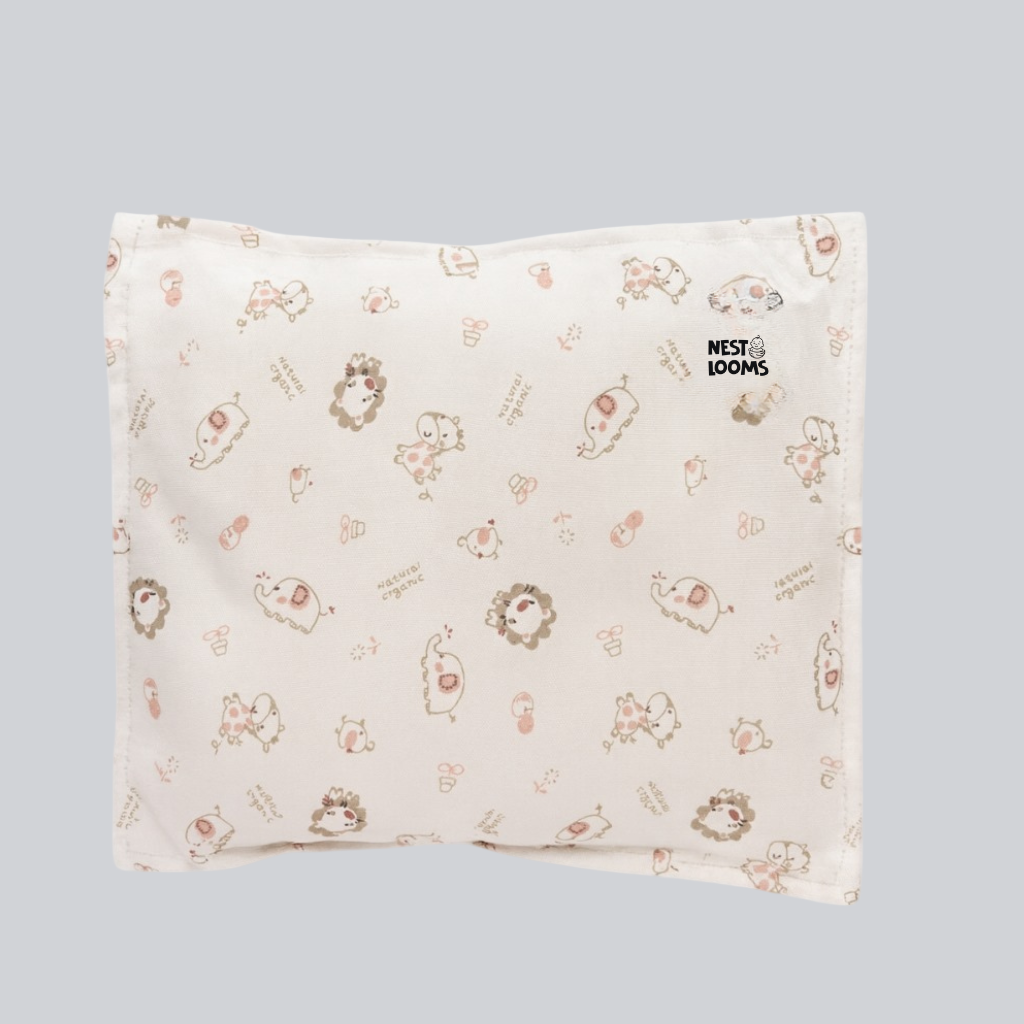 Mustard Seed Rai Pillow - Little Zoo Crew