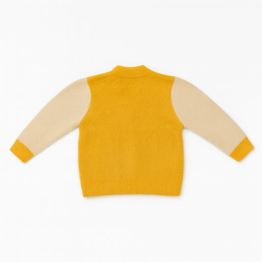 Knitted Baby Sweater  - Sunny Mickey