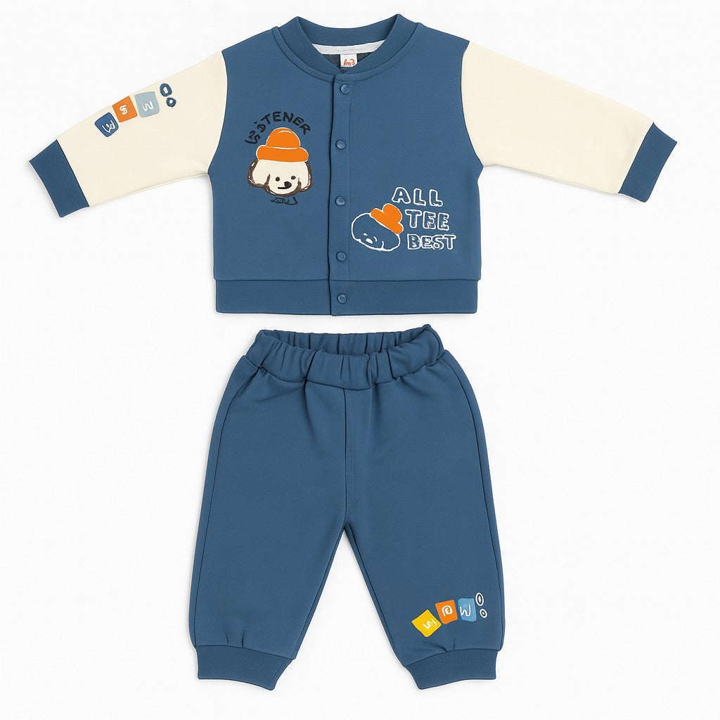 Winter Sweatshirt & Jogger Pants Co-ord Set - Frosty Doggo