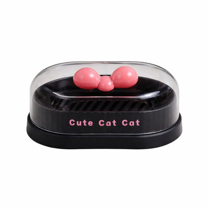Soap Holder - Cute Cat - Black