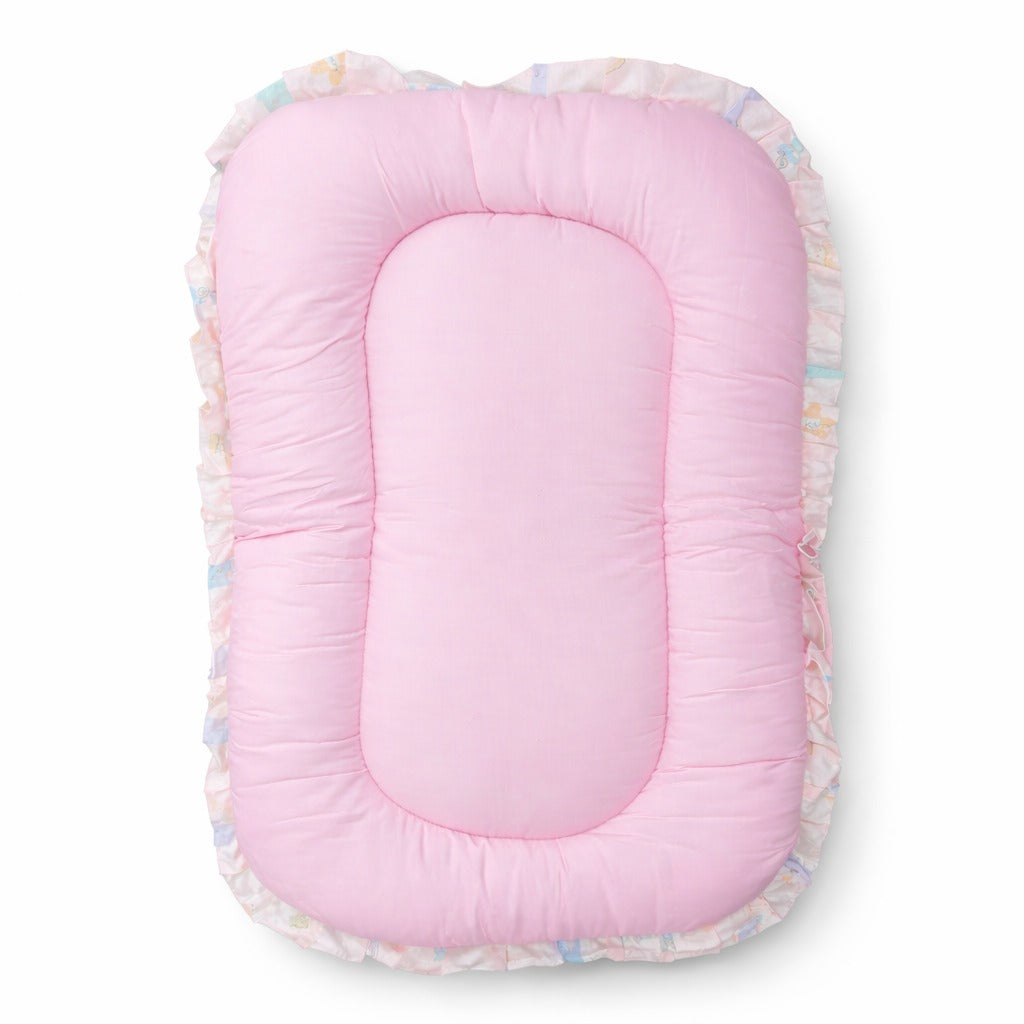 Baby Bedding Set With Mosquito Net & Head Support Pillow - Rainbow Whale