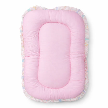 Baby Bedding Set With Mosquito Net & Head Support Pillow - Rainbow Whale