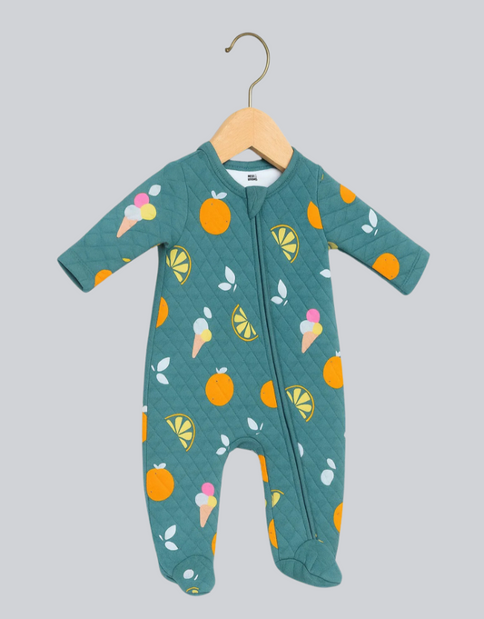 Quilted Sleepsuit - Fruity Dreams