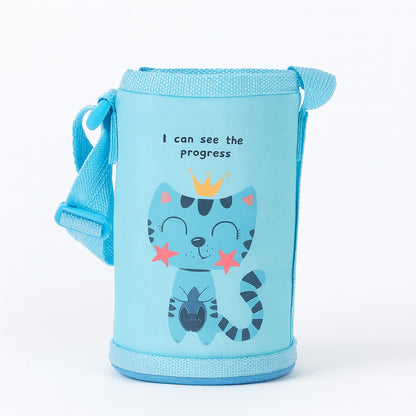 Stainless Steel Insulated Hot & Cold Sipper With Protective Cover 500ml - Meowgical King