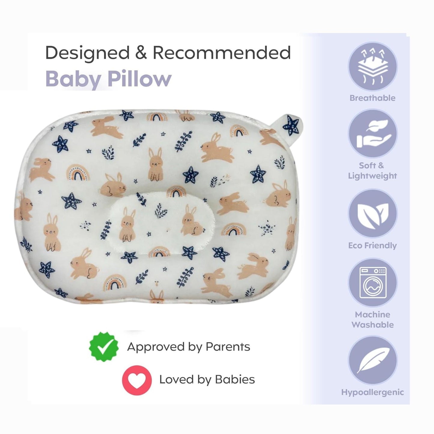 Infant Pillow - Hoppy Dreams