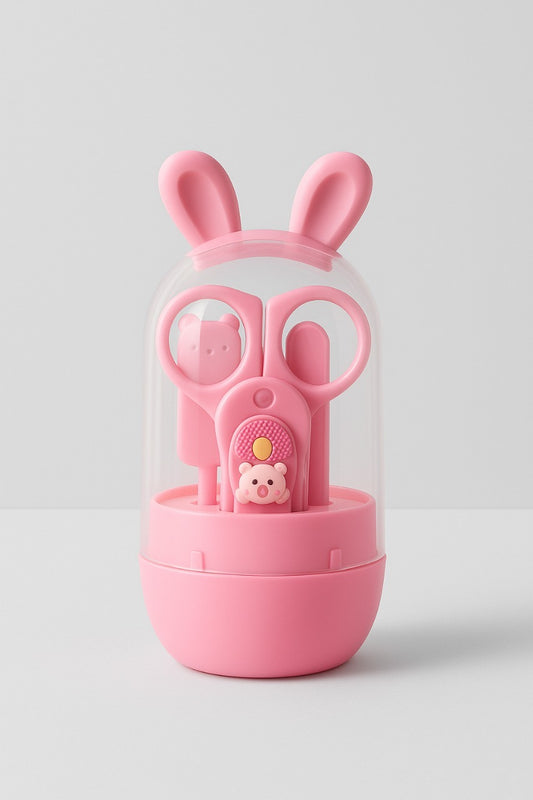 Baby Grooming Kit With Scissors- pink