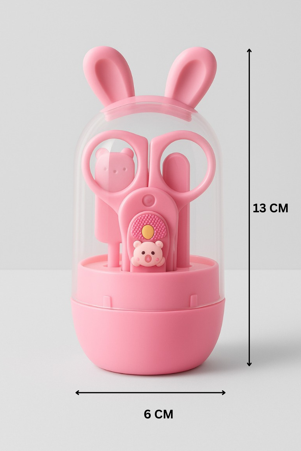 Baby Grooming Kit With Scissors- pink