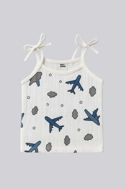 Dori Jhabla- Organic Cotton Muslin - Aeroplane Rides
