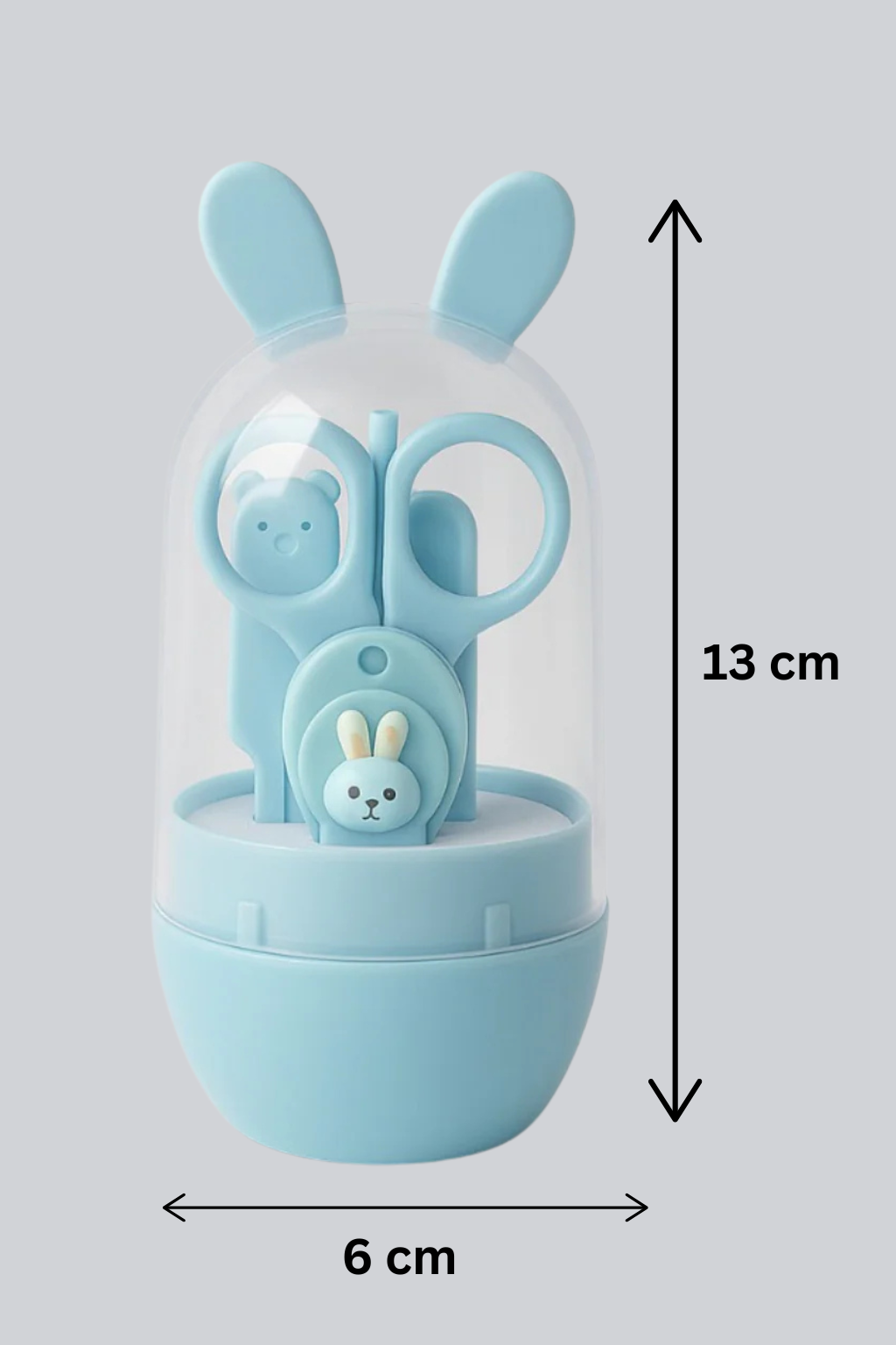 Baby Grooming Kit With Scissors- blue