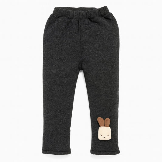 Winter Fleece Pants - Grey Bunny