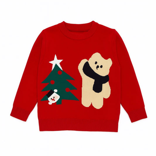 Knitted Christmas Sweater - Scarlet Polar