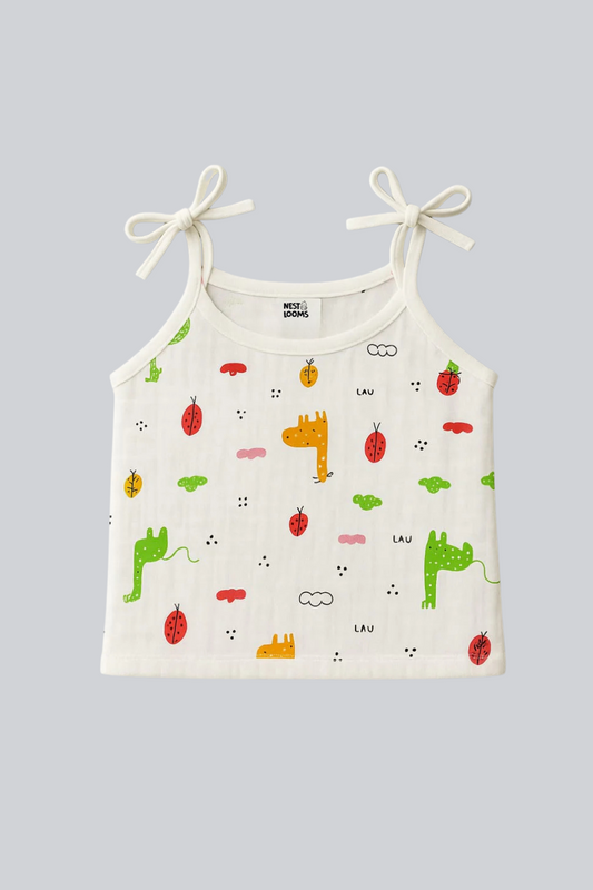 Dori Jhabla- Organic Cotton Muslin - Giraffe Safari
