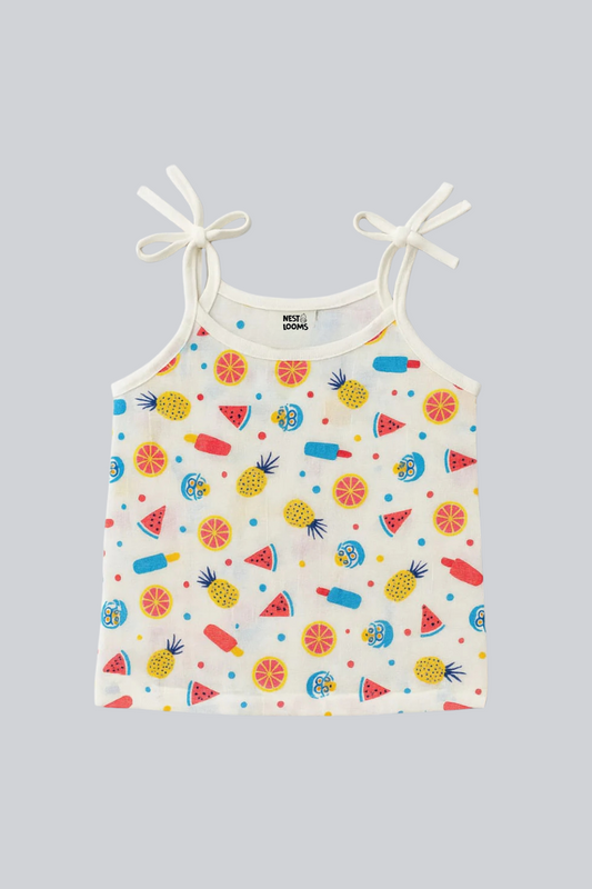 Dori Jhabla- Organic Cotton Muslin - Tropical Treats