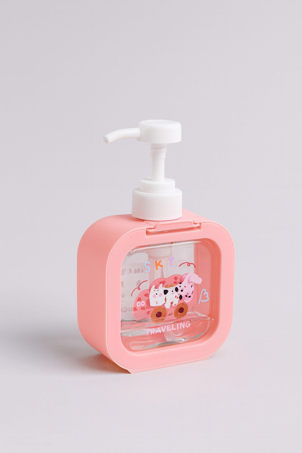 Soap Dispenser - Cartoon Design - Pink