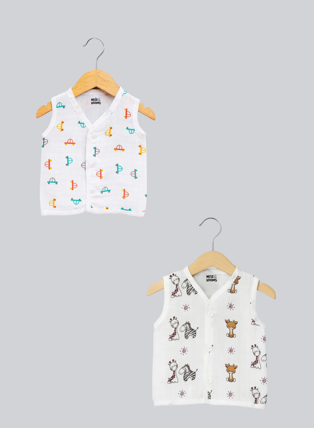 Sleeveless Jhabla - Pack of 2