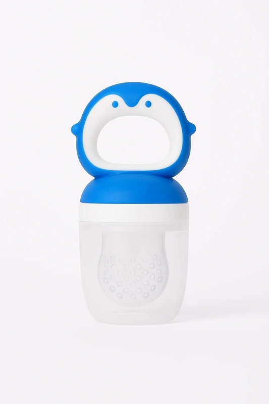 Silicone Fruit Nibbler - Blue Penguin Pop
