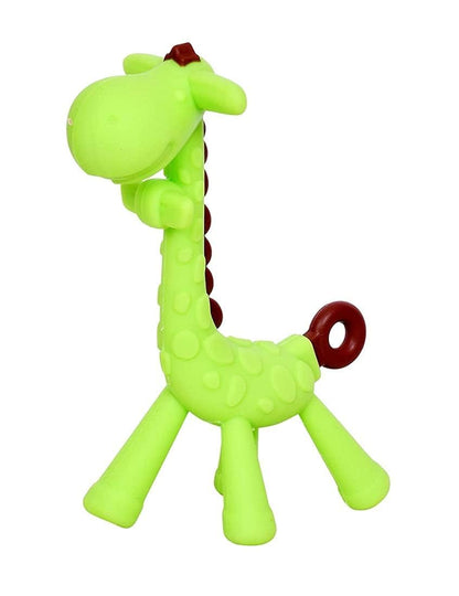 Silicone Giraffe Teether - (Green)