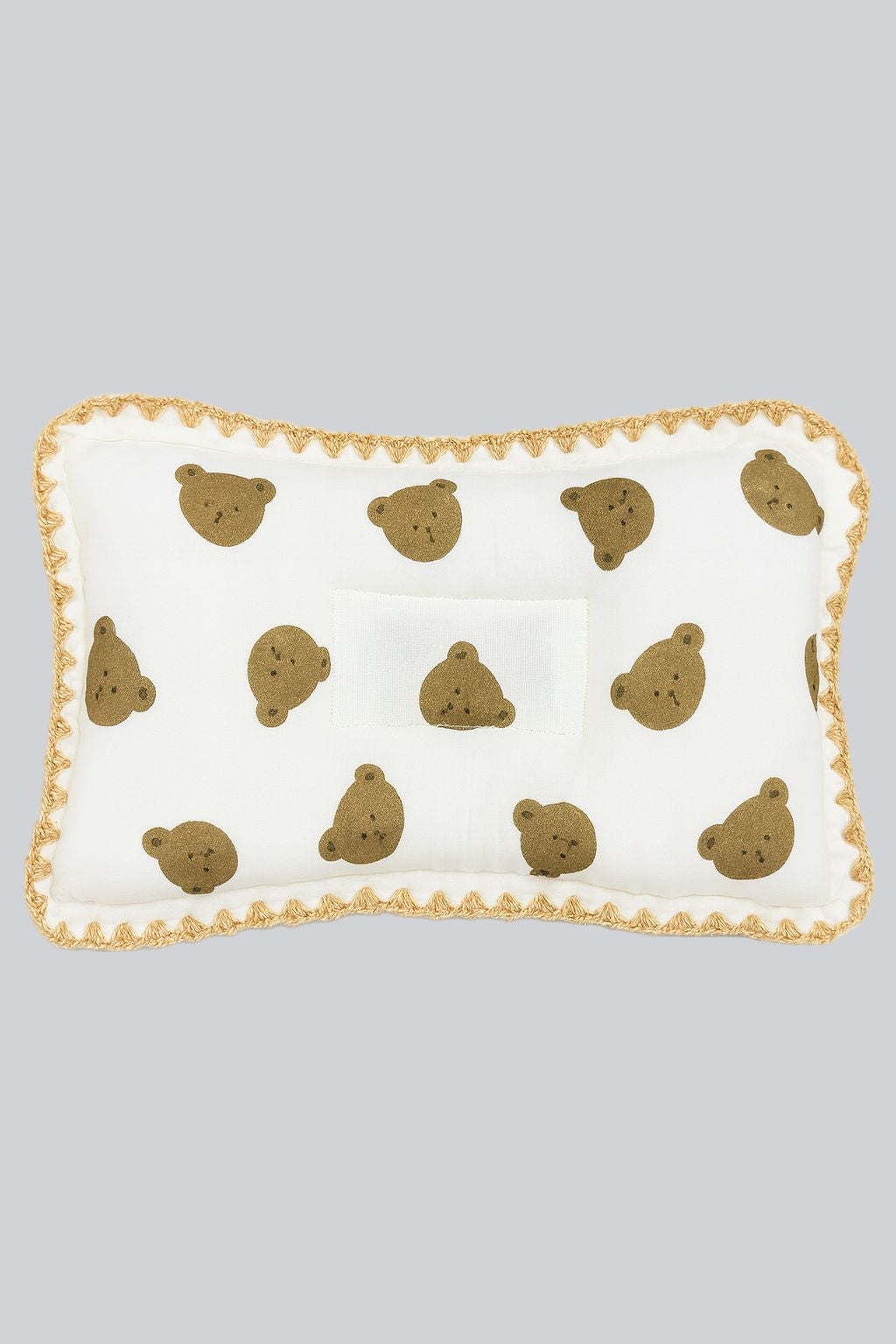 Rectangular Baby Pillow - Honey Bear