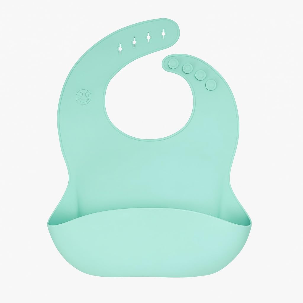 6 pcs Silicone Feeding Sets- Aqua Mist Round