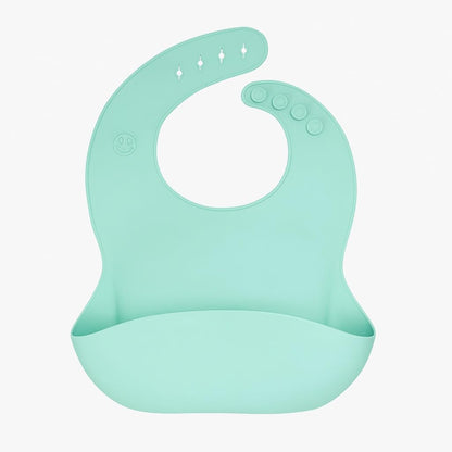 6 pcs Silicone Feeding Sets- Aqua Mist Round