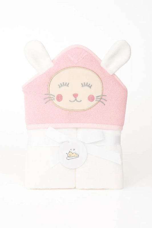 Baby Hooded Towel – Pink Bunny