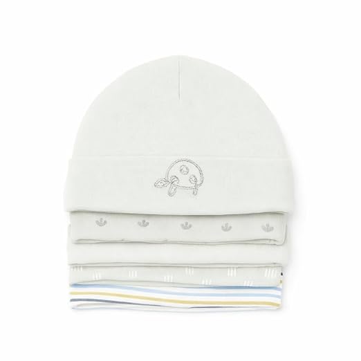 Unisex Baby Beanies Set of 5 - Mint Meadow