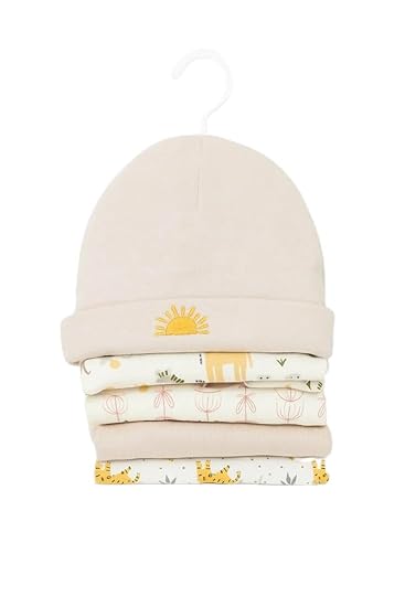 Unisex Baby Beanies Set of 5 - Morning Adventure
