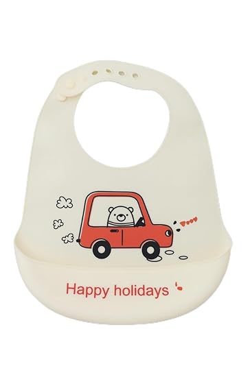 Silicone Feeding Bib - Happy Holidays