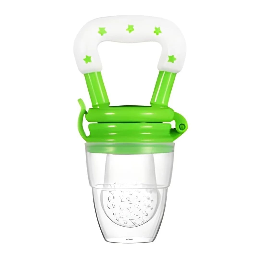 Silicone Fruit Nibbler - Green Star Handle