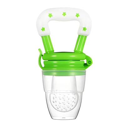 Silicone Fruit Nibbler - Green Star Handle