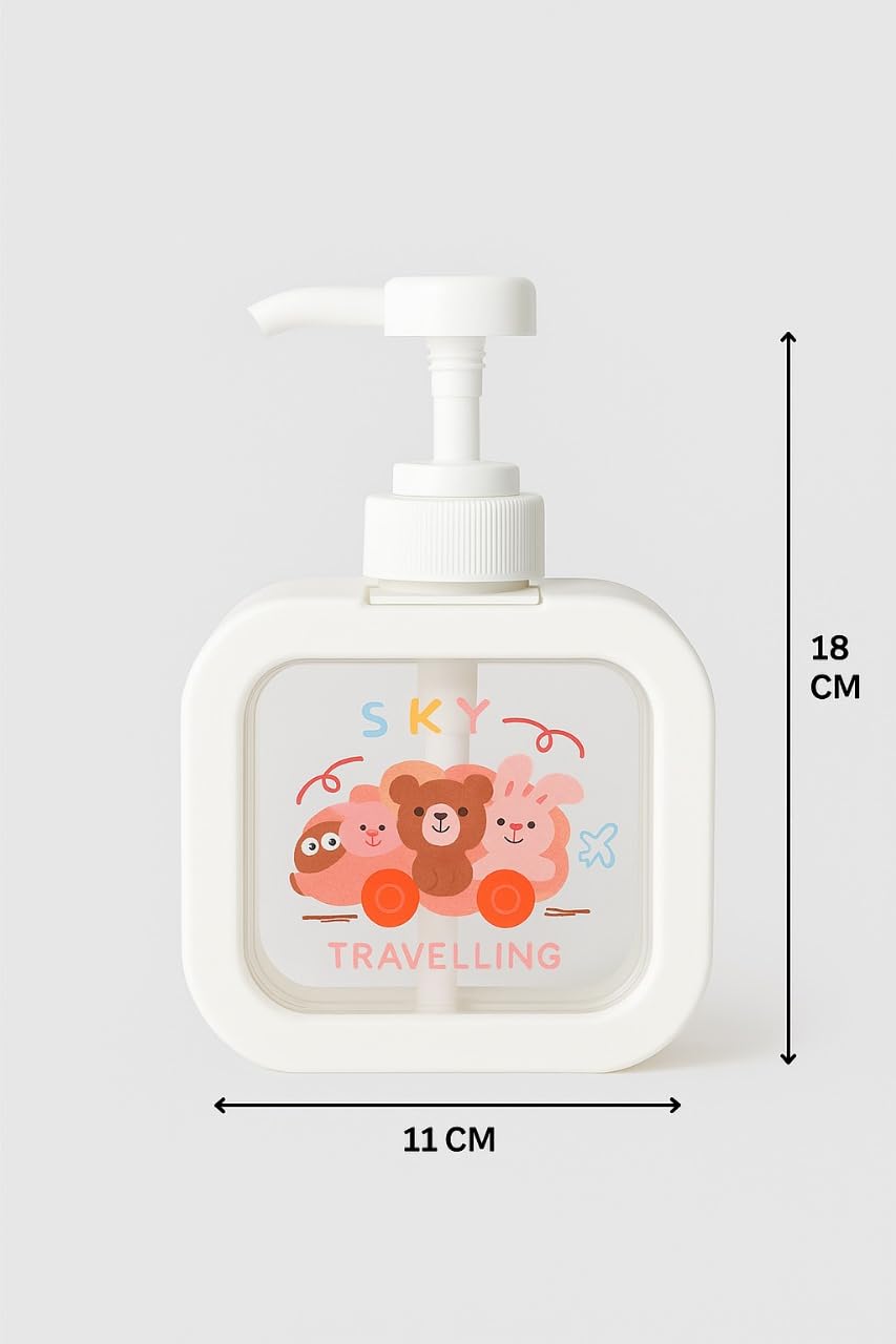 Soap Dispenser - Cartoon Design - White