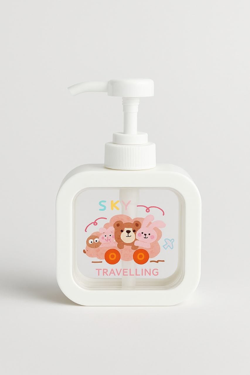 Soap Dispenser - Cartoon Design - White