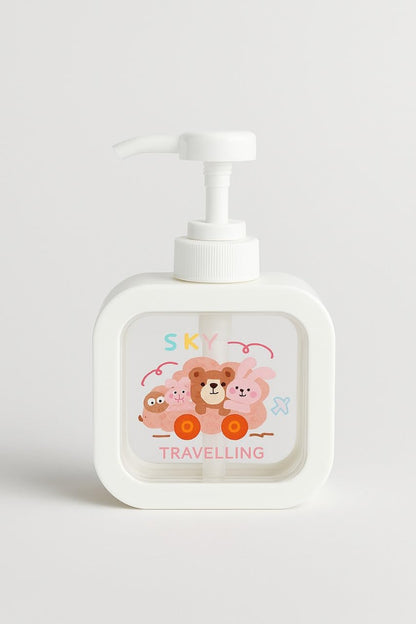 Soap Dispenser - Cartoon Design - White